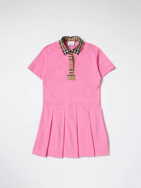 girls pink burberry dress|burberry for kids on clearance.